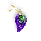 Chive glass grape cluster ornament dimensions showing small tabletop-friendly scale.