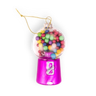 Chive glass gumball machine ornament dimensions showing small tabletop-friendly scale.