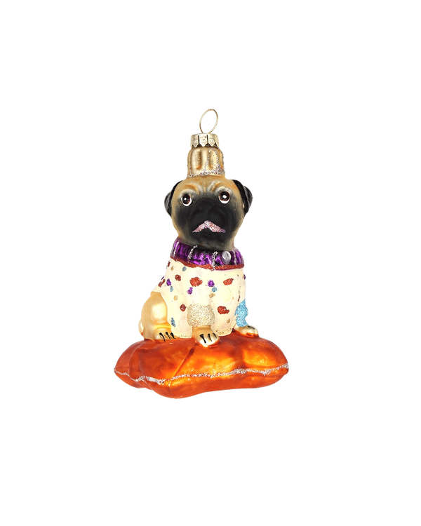Pug on a Pillow Ornament