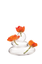 Clea Glass Modern Flower vase - Rockpile - handmade by Chive Studio Toronto