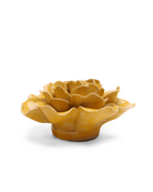 Burnt Yellow Rose ceramic wall flower — English Garden — handmade by Chive Studio Toronto
