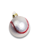Baseball ornament, alternate view