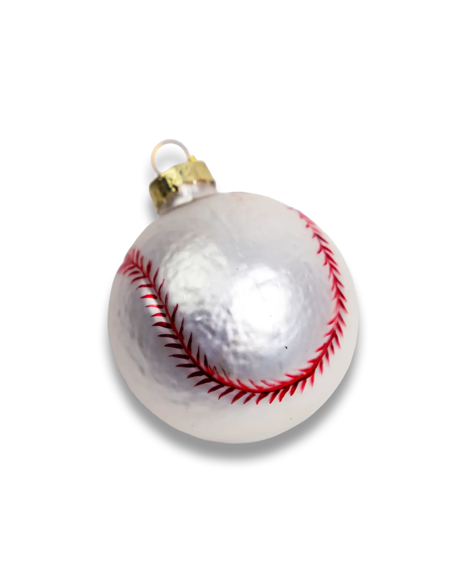 Baseball ornament, alternate view