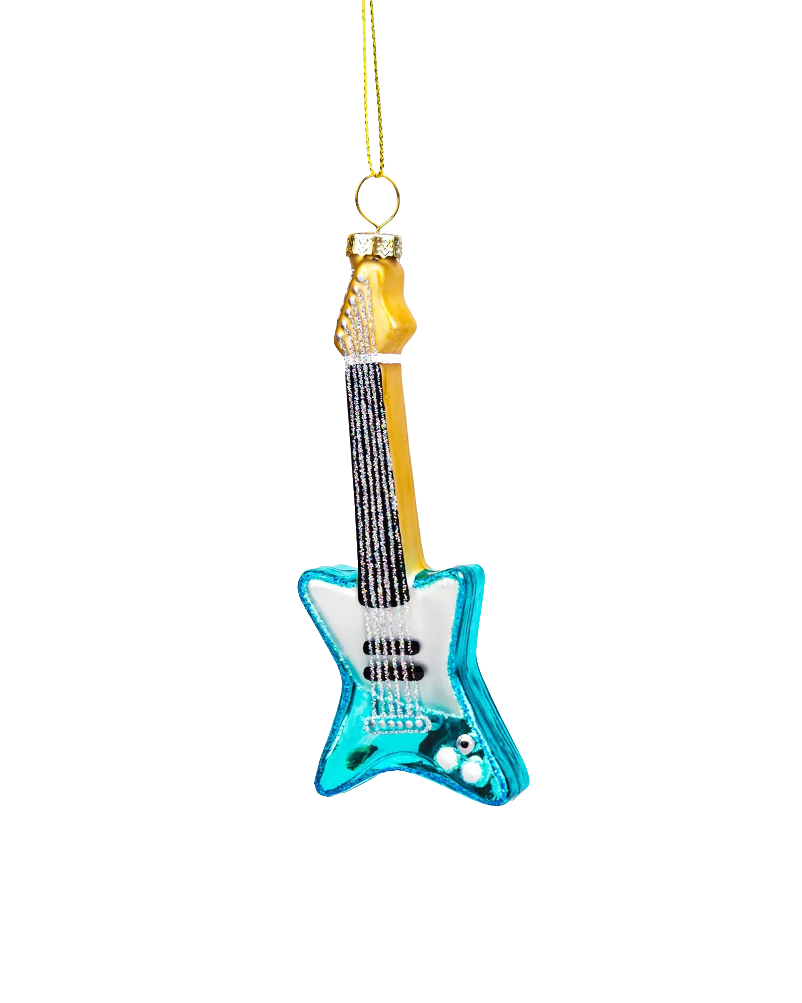 Blue Electric Guitar ornament, product photo