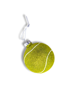 Tennis ball ornament, alternate view