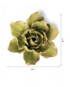 Peridot Stargazer Lily ceramic wall flower — English Garden Collection — handmade by Chive Studio Toronto