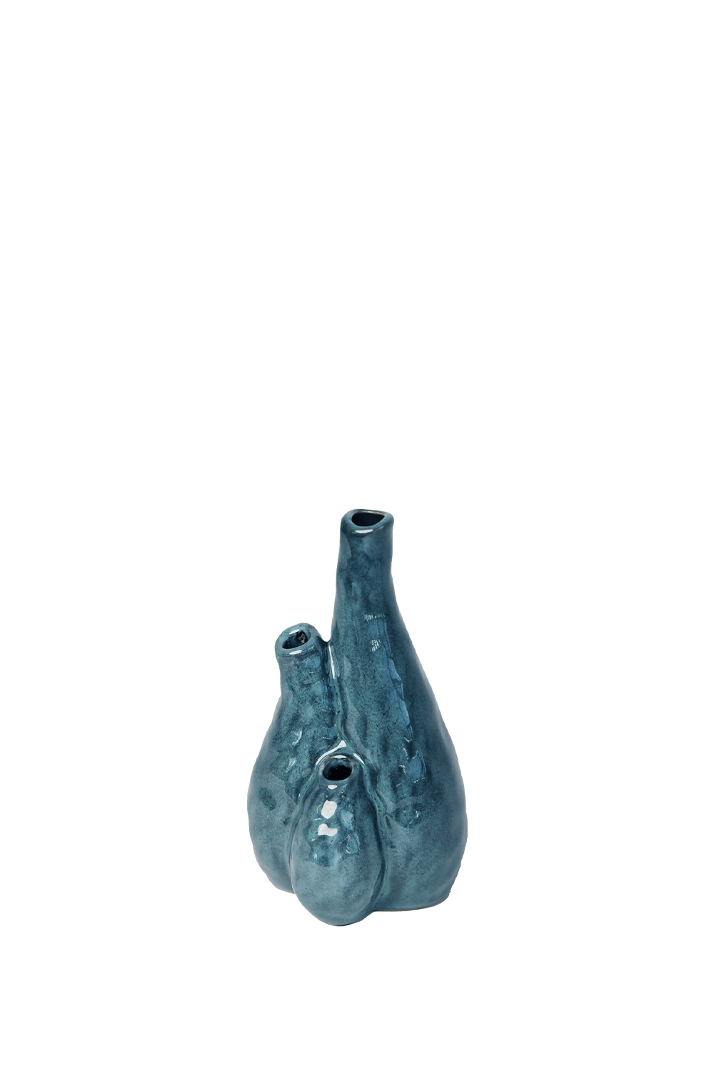 Blue Ceramic Vase - Pooley 3 - handmade by Chive Studio Toronto
