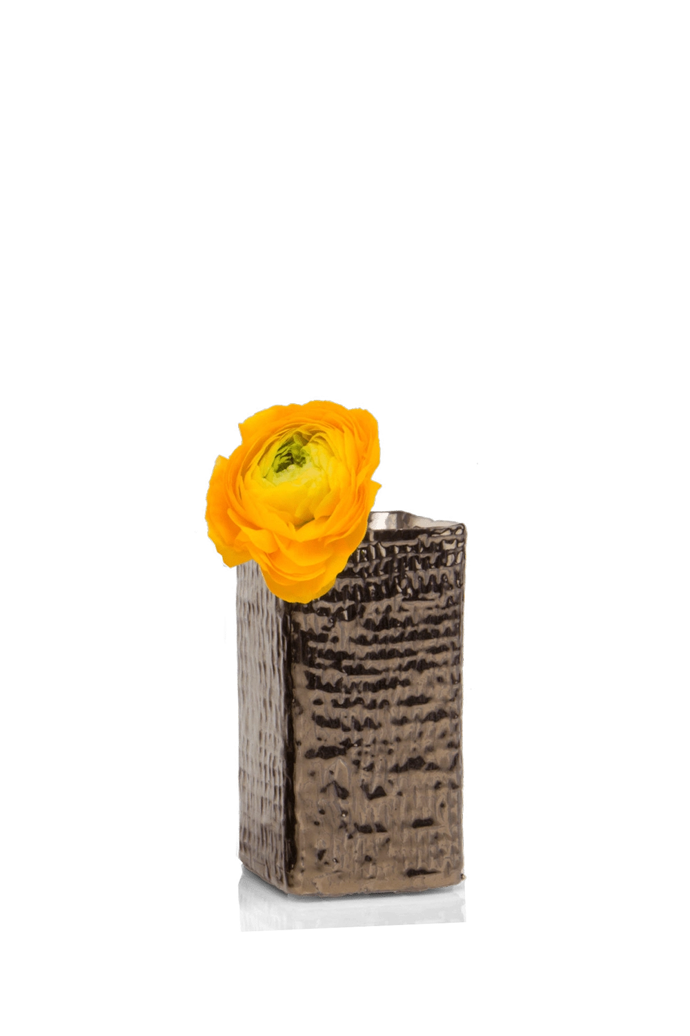 Brown Ceramic Flower Vase - Weave - handmade by Chive Studio Toronto