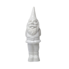 White ceramic gnome figurine — handmade by Chive Studio Toronto