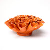 Ceramic Flower Wall Art Polyp Orange Large