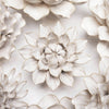 Ceramic Flower Wall Art Ivory Dahlia