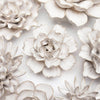 Ceramic Flower Wall Art Ivory Rose