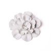 Ceramic Flower Tabletop Art Matte White C